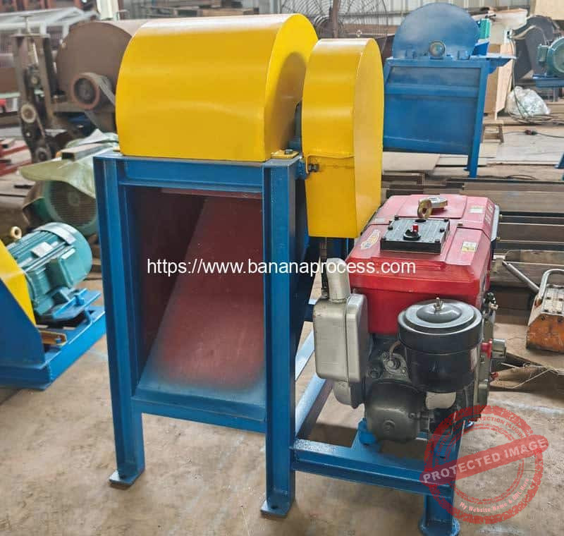 Diesel-Engine-Type-Banana-Tree-Fiber-Extracting-Machine-for-Nigeria-Customer